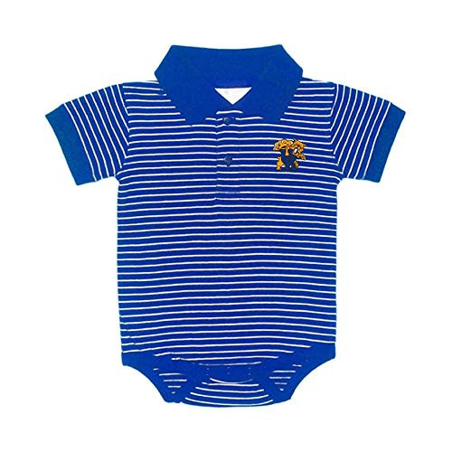 Two Feet Ahead NCAA College Newborn Infant Golf Polo Bodysuit Creeper -0-3 Months  Kentucky Wildcats-