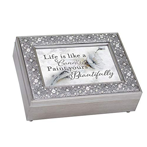 Cottage Garden Life is Like a Canvas Filigree Jeweled Music Box Plays Wind Beneath My Wings