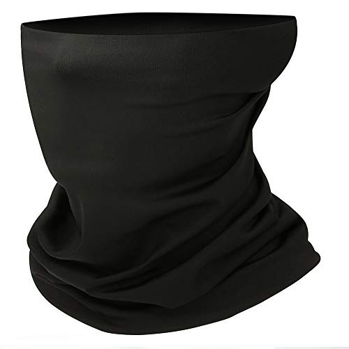 Neck Gaiter Face Cover Scarf Reusable Neck Mask Unisex Face Gaiters Bandanas Balaclava for Sun UV Dust Wind Protection -Black -1 Pack-- Neck Gaiter Face Cover Scarf Reusable Neck Mask Unisex Face Gaiters Bandanas Balaclava for Sun UV Dust Wind Protection -Black -1 Pack--