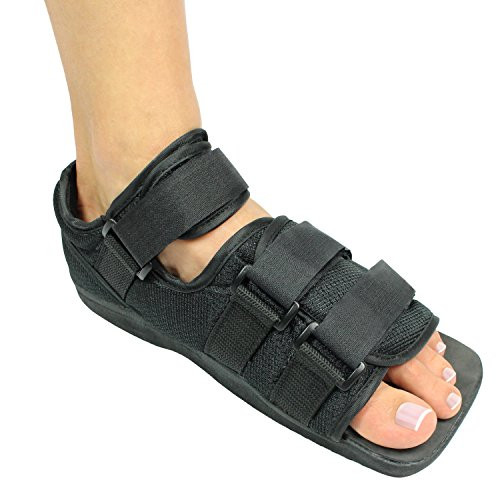 Vive Post Op Shoe - Lightweight Medical Walking Boot w/Adjustable Straps - Post Injury Surgical Foot Cast - Durable Square Toe Orthopedic Support Brace for Broken Bones - Men, Women Fracture Recovery