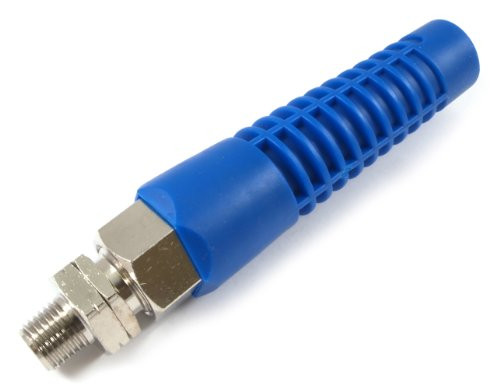 Forney 75502 Strain Relief Fitting for 3/8-Inch Polyurethane Flex Air Hose, 1/4-Inch Male NPT Fittings