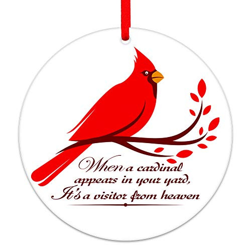 Hohomark Memorial Red Cardinal Christmas Ornaments When a Cardinal Appears Its a Visitor from Heaven 2020 Christmas Tree Ornaments Decorations Sympat Hohomark Memorial Red Cardinal Christmas Ornaments When a Cardinal Appears Its a Visitor from Heaven 2020 Christmas Tree Ornaments Decorations Sympat