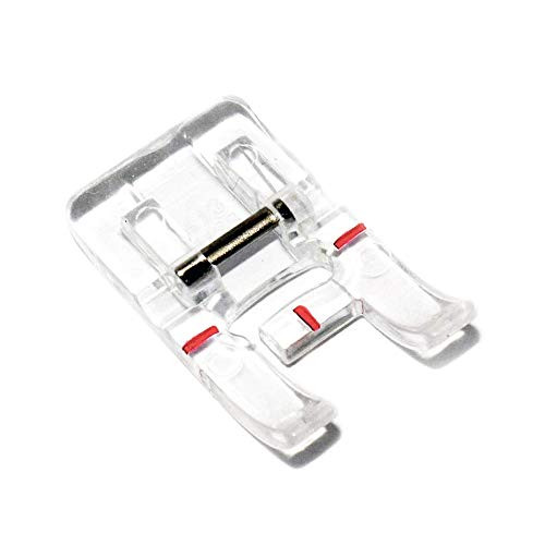DREAMSTITCH 4131138-45 Snap On Transparent Presser Foot -B- Satin Stitch Foot for Viking Group D 1 2 3 4 5 6 7 8 9 Sewing Machine 4131138-45