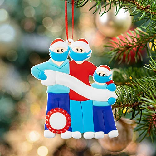 CY2SIDE 2020 Christmas Hanging Ornament  DIY Christmas Ornament with Mark Pen  Quarantine Christmas Party Decoration for 3 Family Members  Xmas Tree P CY2SIDE 2020 Christmas Hanging Ornament  DIY Christmas Ornament with Mark Pen  Quarantine Christmas Party Decoration for 3 Family Members  Xmas Tree P