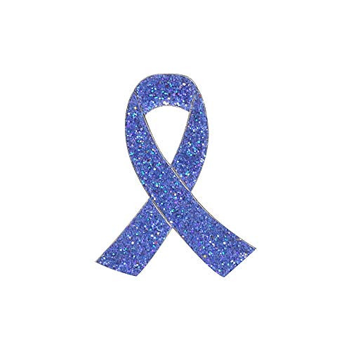WIZARDPINS Blue Glitter Awareness Ribbon Enamel Pin Colon Cancer 5 Pins WIZARDPINS Blue Glitter Awareness Ribbon Enamel Pin Colon Cancer 5 Pins