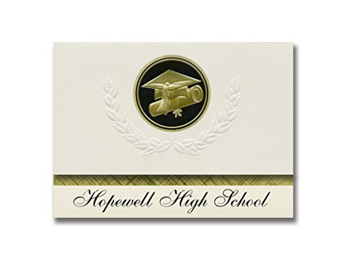 Signature Announcements Hopewell High School -Hopewell VA- Graduation Announcements Presidential style Basic package of 25 Cap and Diploma Seal- Blac Signature Announcements Hopewell High School -Hopewell VA- Graduation Announcements Presidential style Basic package of 25 Cap and Diploma Seal- Blac