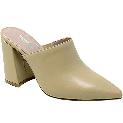 CHARLES BY CHARLES DAVID womens High Heel Dress Mule  Nude  9 US