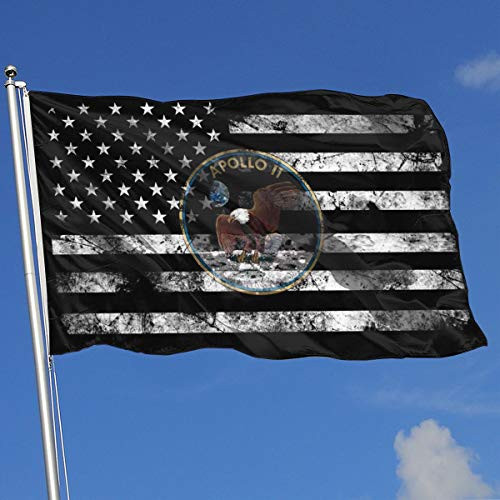 EROOU8W Sisa Apollo 11 Mission 3x5 Foot - Suitable for Indoor Or Outdoor  Home Garden Flag  Poly Flag
