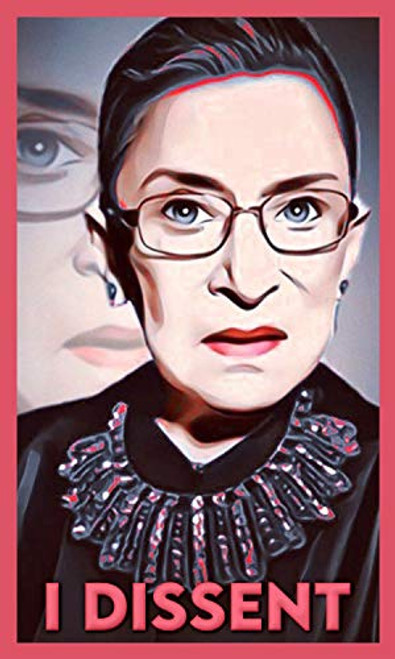 Ruth Bader Ginsburg RBG I DISSENT Vinyl Decal for Walls Laptop Car 3x5-2 PACK Ruth Bader Ginsburg RBG I DISSENT Vinyl Decal for Walls Laptop Car 3x5-2 PACK
