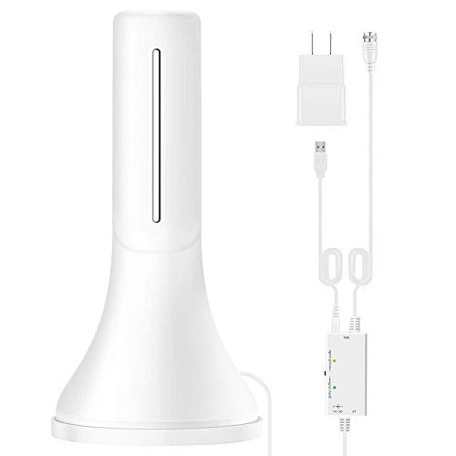 Amplified HD Digital TV Antenna 200-Miles Long-Range Reception Indoor HDTV Antenna with Amplifier Support 4K 1080P VHF UHF TV Channels -Renewed- Amplified HD Digital TV Antenna 200-Miles Long-Range Reception Indoor HDTV Antenna with Amplifier Support 4K 1080P VHF UHF TV Channels -Renewed-
