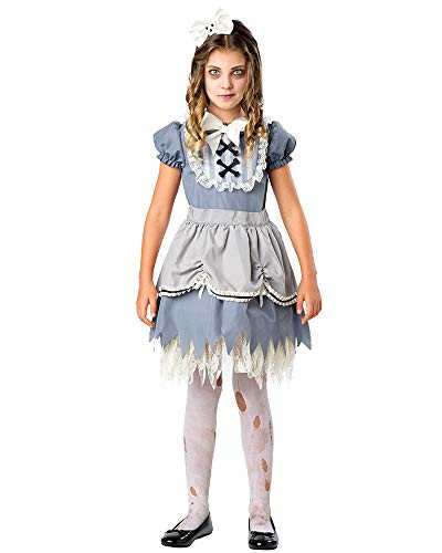 Seasons Halloween Ghost Girl Costume -M-8-10-- Gray
