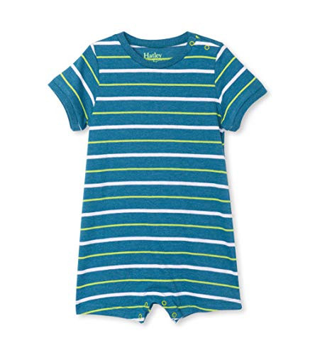 Hatley Baby Boys Romper  Ocean Stripe  9-12 Months