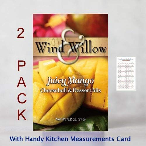 Wind and Willow Mango Cheesecake and Cheeseball Dessert Mix 2 Pack with card