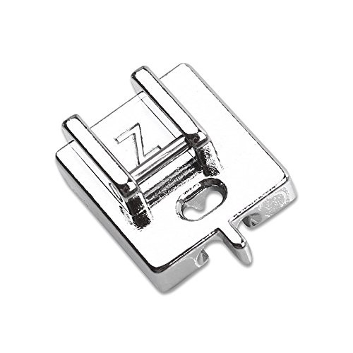 ZIGZAGSTORM Invisible Concealed Zipper Presser Foot Straight Stitch Foot for Brother Singer Babylock Bernette Elna and Most Low Shank Sewing Machine