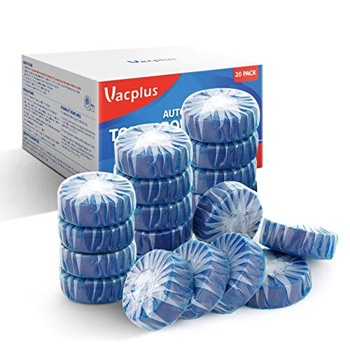 Vacplus Automatic Toilet Bowl Cleaner Tablets-20 Pack- Bathroom Toilet Tank Cleaner Toilet Blue Clean Bubbles Long-Lasting Fresh Smell No Pungent Vacplus Automatic Toilet Bowl Cleaner Tablets-20 Pack- Bathroom Toilet Tank Cleaner Toilet Blue Clean Bubbles Long-Lasting Fresh Smell No Pungent