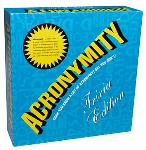 Acronymity Trivia Edition Acronymity Trivia Edition