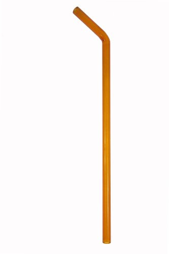 Simply Straws Bent Classic 9mm by 10-Inch Straw, Amber