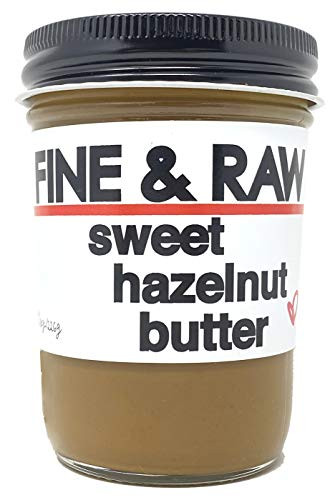 Fine and Raw Hazelnut Butter Spread 8 Ounce  Clean Ingredients  Vegan  and Organic -Sweet Hazelnut-