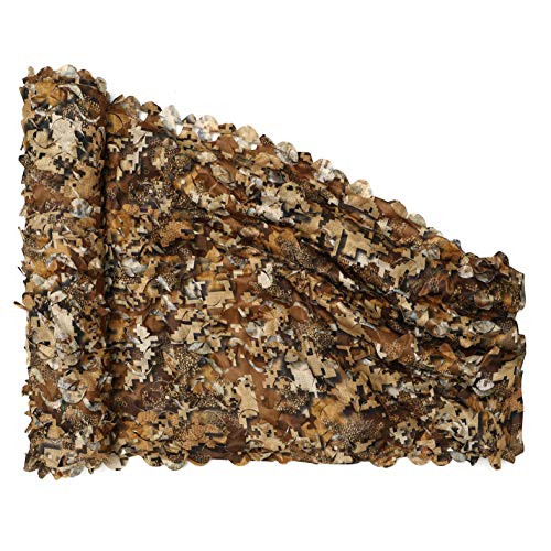 Auscamotek Camo Netting Camouflage Net for Duck Blind Material Soft Quiet -Digital Desert 5x10Ft