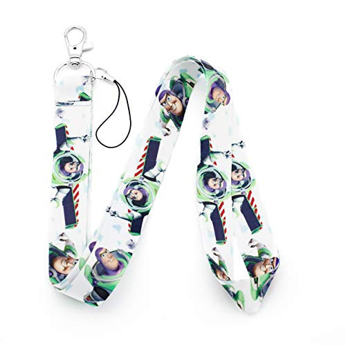Disney Toy Story Lanyard Keychain Buzz Lightyear ID Bage Holder-White 2- Disney Toy Story Lanyard Keychain Buzz Lightyear ID Bage Holder-White 2-