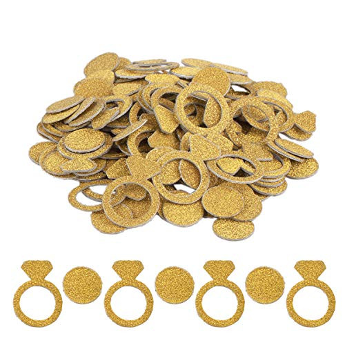 Haley Party Gold Diamond Ring Bachelorette Party Confetti Bride Confetti Engagement Party Decorations for Wedding Bridal Shower Engagement Bachelorett