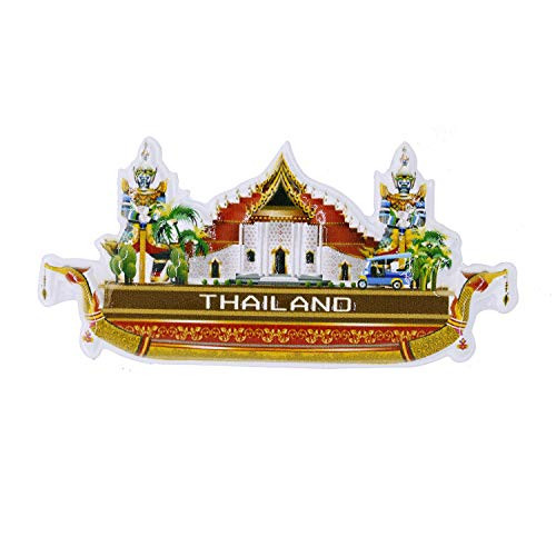 GTNINE Fridge Magnets Thailand Boat Souvenirs Fridge Magnet Gifts Office Magnet Refrigerator Magnets for Home Kitchen Fridge Office Whiteboard