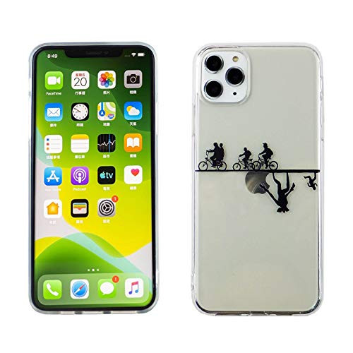 iPhone 11 PRO 5-8 Inch TPU Case CASEVEREST 3D Print Design Slim Fit Cover iPhone 11 Pro Stranger TV Show Bicycle Upside Down IP 11 PRO