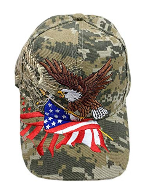 aesthetinc Patriotic American Flag Design Baseball Cap USA 3D Embroidery -Digital Camo- aesthetinc Patriotic American Flag Design Baseball Cap USA 3D Embroidery -Digital Camo-