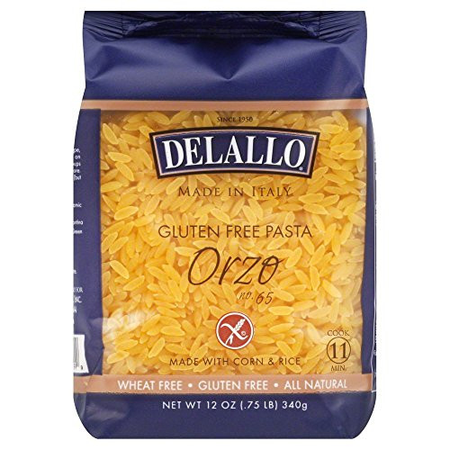 DeLallo Corn and Rice Orzo Pasta 12-0 OZ-Pack of 2-