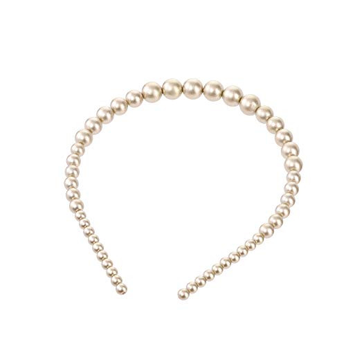 Pearls Headbands Frosted Faux Pearl Hair Bands Bridal Hair Hoop Wedding Hair Accessories for Women Girls with 2 Coil Hair Ties Pearls Headbands Frosted Faux Pearl Hair Bands Bridal Hair Hoop Wedding Hair Accessories for Women Girls with 2 Coil Hair Ties
