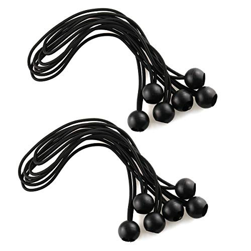E-outstanding Ball Bungee Cord 12PCS 12 Inches-30cm Black Elastic String Canopy Tarp Tie Down Straps Tent Fix Rope E-outstanding Ball Bungee Cord 12PCS 12 Inches-30cm Black Elastic String Canopy Tarp Tie Down Straps Tent Fix Rope