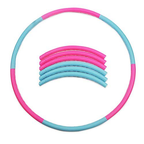 ZTWEY Hoola Hoops for Kids - 29-5 Detachable Adjustable Weight Size Plastic Colorful Hoola Hoop Toy Suitable for Bodybuilding  Indoor and Outdoor Games