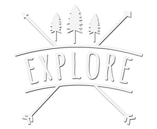 explore-wht Vinyl Decal -5in-
