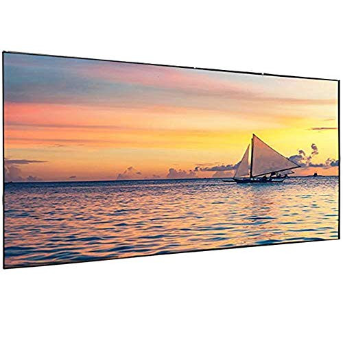 Hzgang Thick Rear and Frontal Projector Screen Indoor Outdoor Portable Movie Screens 169 HD Projection 4K Home Theater Gaming Office Presentation Educa