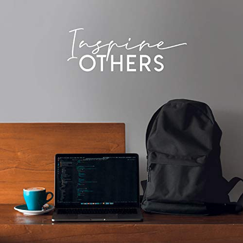 Vinyl Wall Art Decal - Inspire Others - 9 x 25 - Trendy Motivational Optimistic Good Vibes Sticker for Home Bedroom Living Room Playroom Office Coff