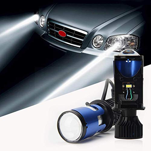 2 Pcs H4 Led Headlights with Projecor Lens 9003 HB2 HS1 H4 Led Headlights Extremely Bright Bulb