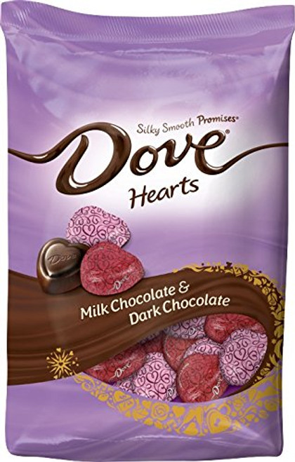 DOVE PROMISES Valentine Milk and Dark Chocolate Candy Hearts Variety Mix 19.52-Ounce Bag DOVE PROMISES Valentine Milk and Dark Chocolate Candy Hearts Variety Mix 19.52-Ounce Bag
