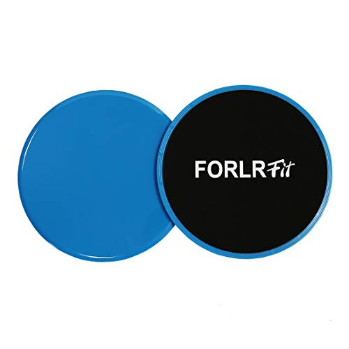 FORLRFIT Exercise Core Sliders 2 Pack Dual Sided Gliding Discs Use on Carpet or Hardwood Floors Perfect for Stretch Strength Abdominal and Core Workouts