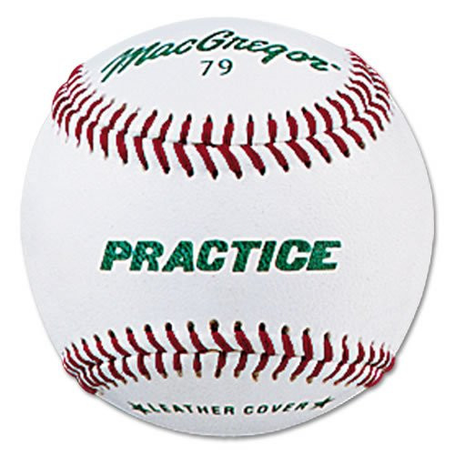 MacGregor Practice Baseballs, Youth, Leather (One Dozen)