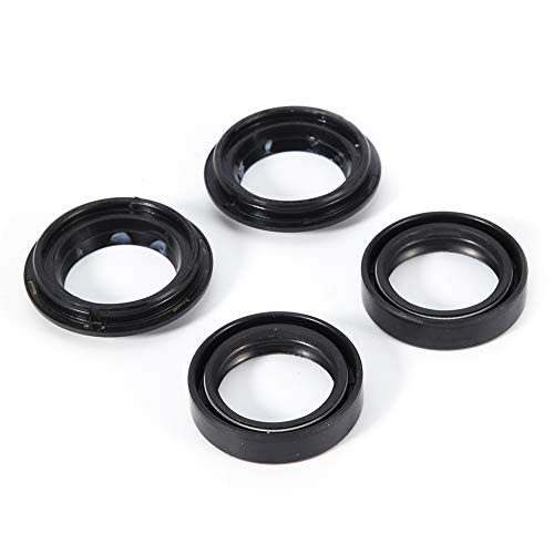 Qiilu Front Fork Oil Seal Front Damper Oil Fork Seals Dust Boots Wiper Kit Fits for CB400 33x46x11mm