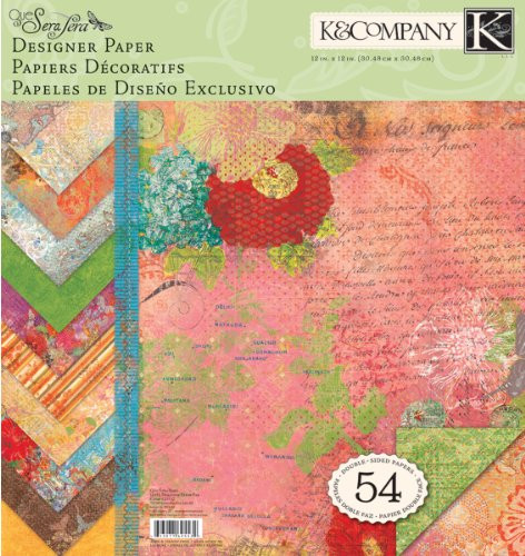 K & Company Que Sera Sera Double Sided Designer Paper Pad Multi-Color 12"X12" 54 Sheets K625532