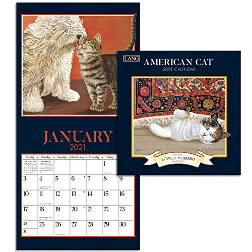 LANG American Cat 2021 Mini Wall Calendar -21991079235-