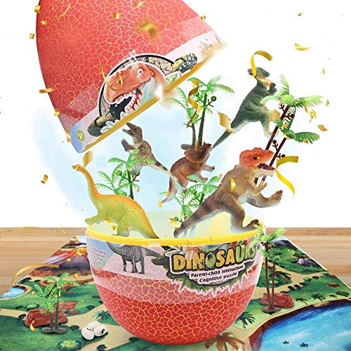 B-Qtech Dinosaur Toys Set  Educational Realistic Dinosaur Playset to Create a Dino World  Including T-Rex  Triceratops  Ornithosaurus  etc  for Kids