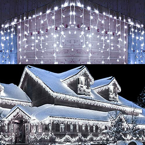 Toodour Icicle Christmas Lights 432 LED 35-4ft 8 Modes Icicle String Lights with 72 Drops Window Curtain Fairy Icicle Lights Icicle Fairy Twinkle L Toodour Icicle Christmas Lights 432 LED 35-4ft 8 Modes Icicle String Lights with 72 Drops Window Curtain Fairy Icicle Lights Icicle Fairy Twinkle L