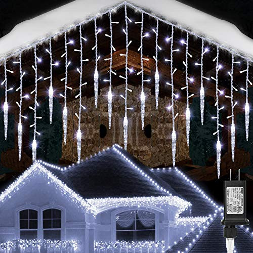 Toodour Christmas Icicle Lights 29-5ft 360 LED 8 Modes Window Curtain Fairy Lights with 60 Drops Led Icicle Fairy Twinkle Lights for Party Holida Toodour Christmas Icicle Lights 29-5ft 360 LED 8 Modes Window Curtain Fairy Lights with 60 Drops Led Icicle Fairy Twinkle Lights for Party Holida
