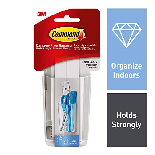 Command Clear Caddy, Small, 1-Caddy, 2-Strips (HOM16CLR-ES)