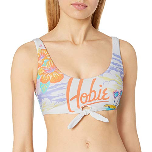 Hobie Juniors Front Tie Bralette Bikini Swimsuit Top  Multi--Call  X-Large