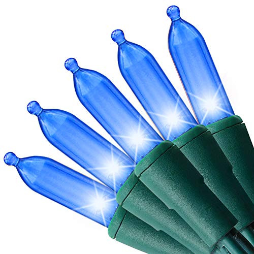 50 Counts Blue Mini Christmas Light Set 17-8 ft T5 Extendable Christmas Lights Green Wire 120V UL Certified Decor Lights for for Patio Garden Home 50 Counts Blue Mini Christmas Light Set 17-8 ft T5 Extendable Christmas Lights Green Wire 120V UL Certified Decor Lights for for Patio Garden Home