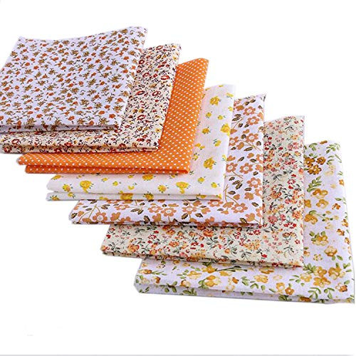 MQOUNY Cotton Craft Fabric Bundle Patchwork 7pcs 20-inch Quilting Sewing Patchwork Fabric Fat Quarter Bundles Fabric for Scrapbooking Cloth Sewing DIY