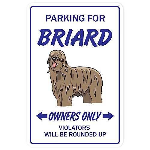 SignMission Briard Decal Dog pet Parking Decals Herd Groomer Breeder - Indoor-Outdoor - 7 Tall